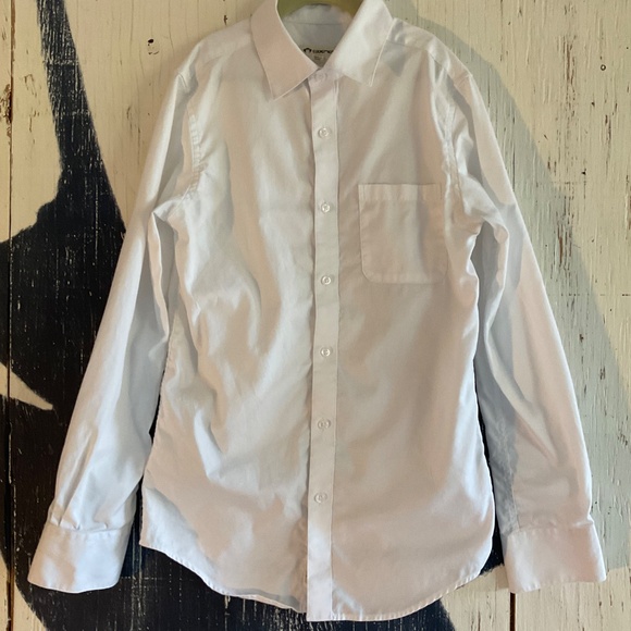 APPAMAN PREMIUM WHITE STANDARD BUTTON DOWN SHORT SZ: 14 - Picture 2 of 9